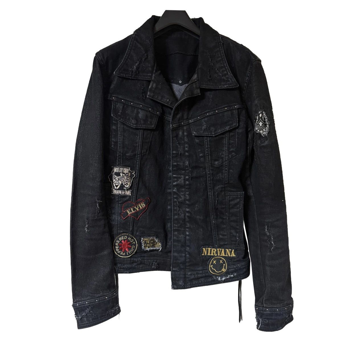 14th Addiction 14th Addiction Vintage Black Denim Jacket Size US S / EU 44-46 / 1 - 1 Thumbnail