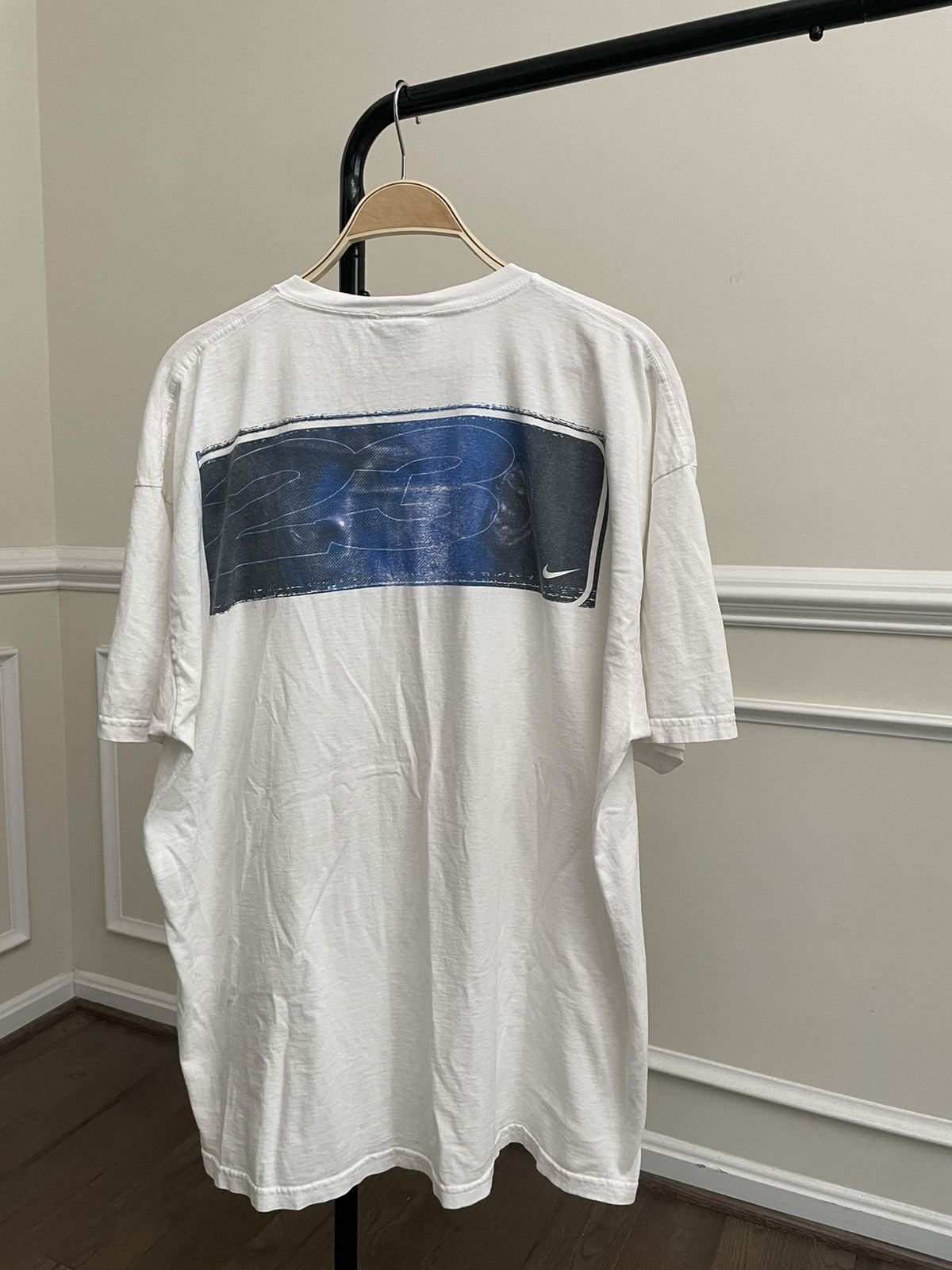 Nike × Supreme Vintage 90s White Nike Art Graphic Tee Unsoundrags NCAA Size US XL / EU 56 / 4 - 9 Thumbnail