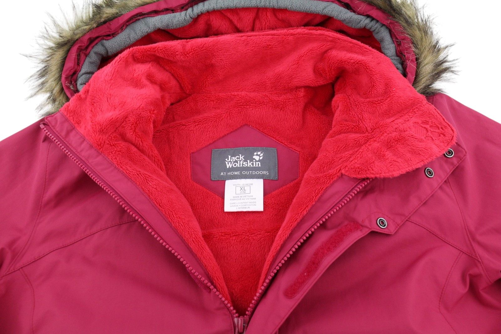 Jack Wolfskin XL Youth Texapore Hooded Padded Faux Fur Pink 86366 Size XL / US 12-14 / IT 48-50 - 5 Thumbnail