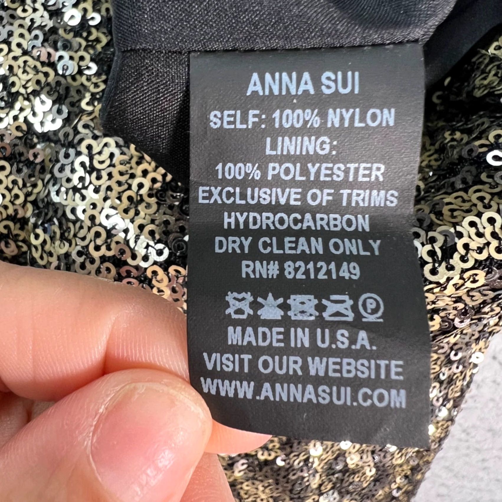 Anna Sui Anna Sui Womens 0 Gold Sequin Flare Pants Nylon Polyester Made In USA Pants Flared Pockets VINTAGE no Size 25" / US 0 / IT 36 - 4 Thumbnail
