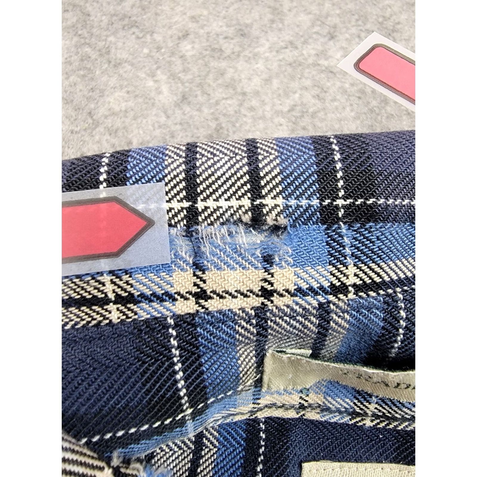 Vintage L.L. Bean Shirt Mens MT Medium Tall Blue Plaid Long Sleeve Button-Down Collared Shirt Size US M / EU 48-50 / 2 - 4 Thumbnail