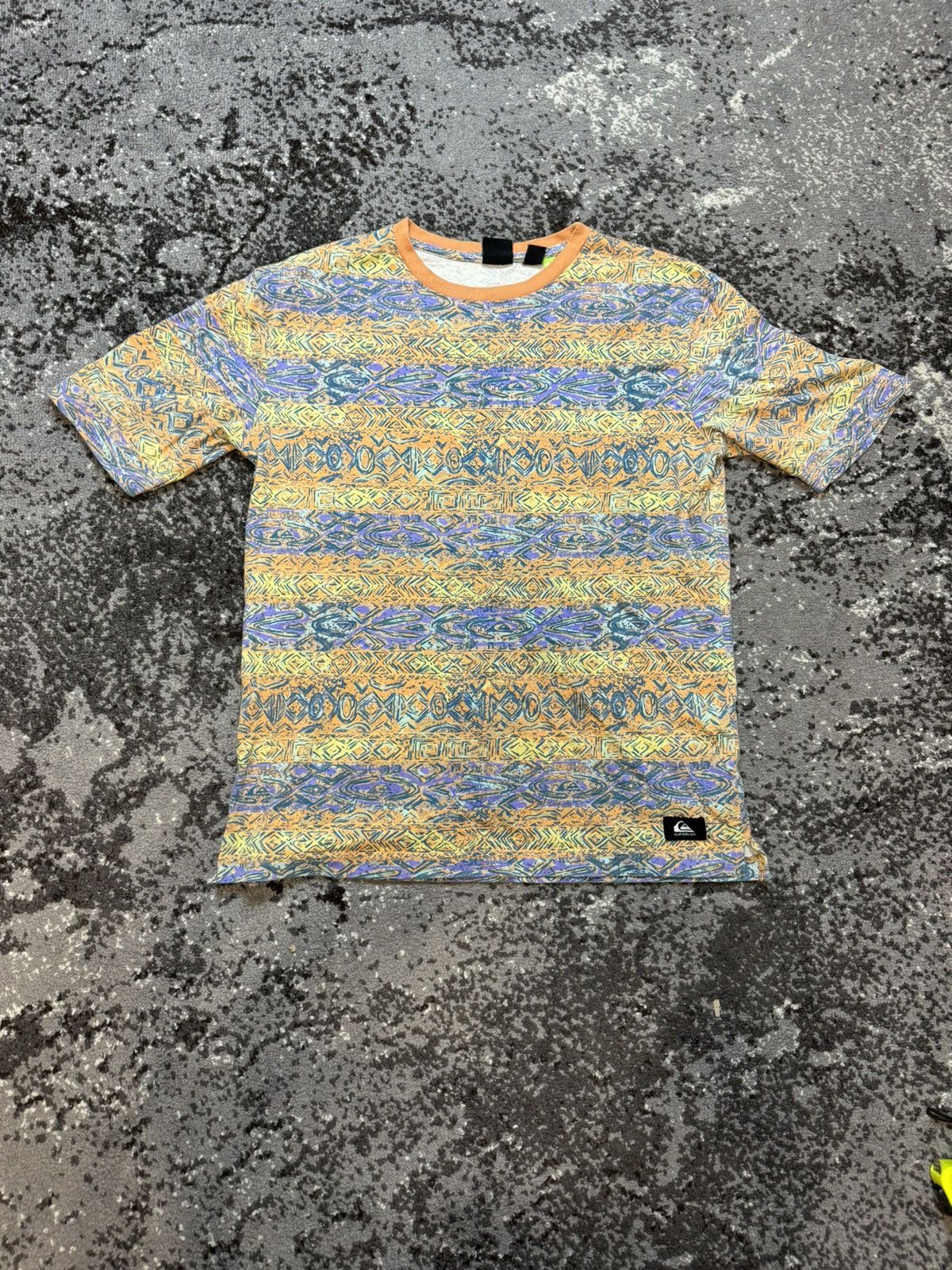 Quiksilver × Vintage Vintage Y2K Quiksilver 90S VIBES AOP SS TEE HEYDAY Size US M / EU 48-50 / 2 - 1 Thumbnail