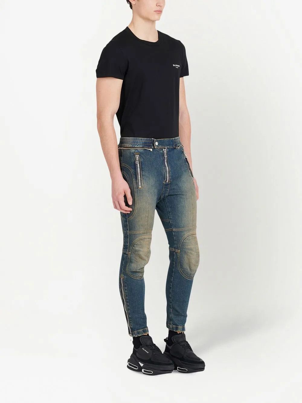 Balmain o1y0426 Denim Pant in Blue Size US 33 - 3 Thumbnail