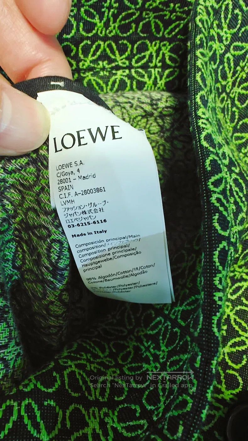Loewe Loewe Green Printed Windbreaker, 96% Cotton + 4% Polyester Size M / US 6-8 / IT 42-44 - 4 Thumbnail