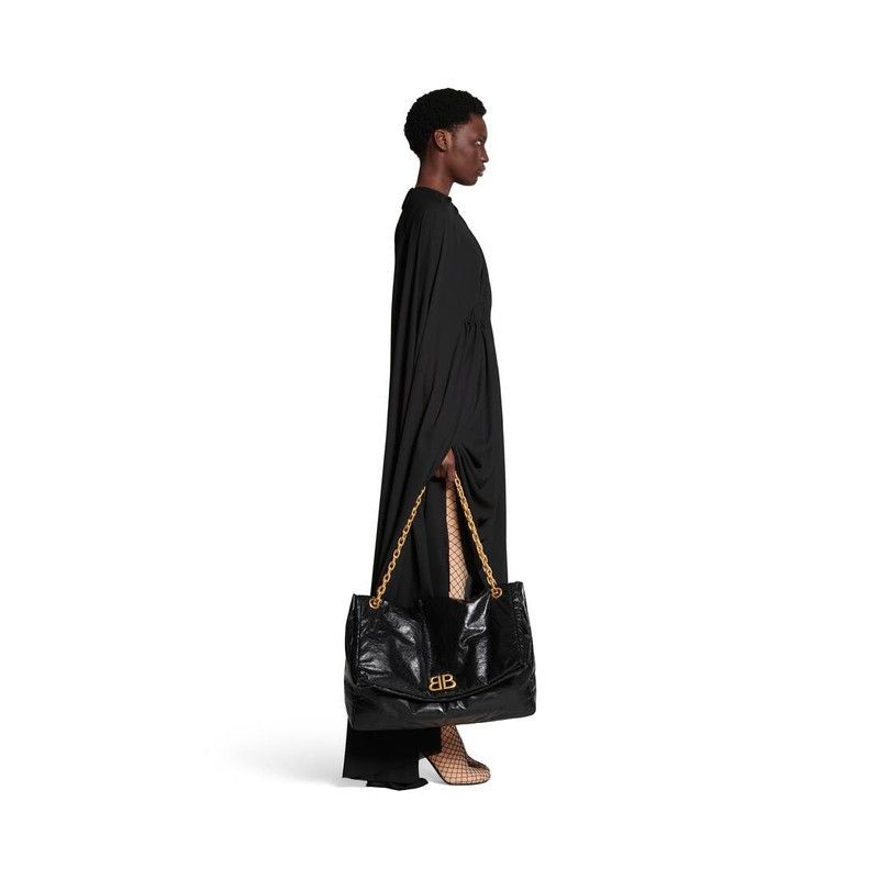 Balenciaga o1srvl11e0526 Size: OS / Monaco Large Chain Bag in Black Size ONE SIZE - 2 Thumbnail