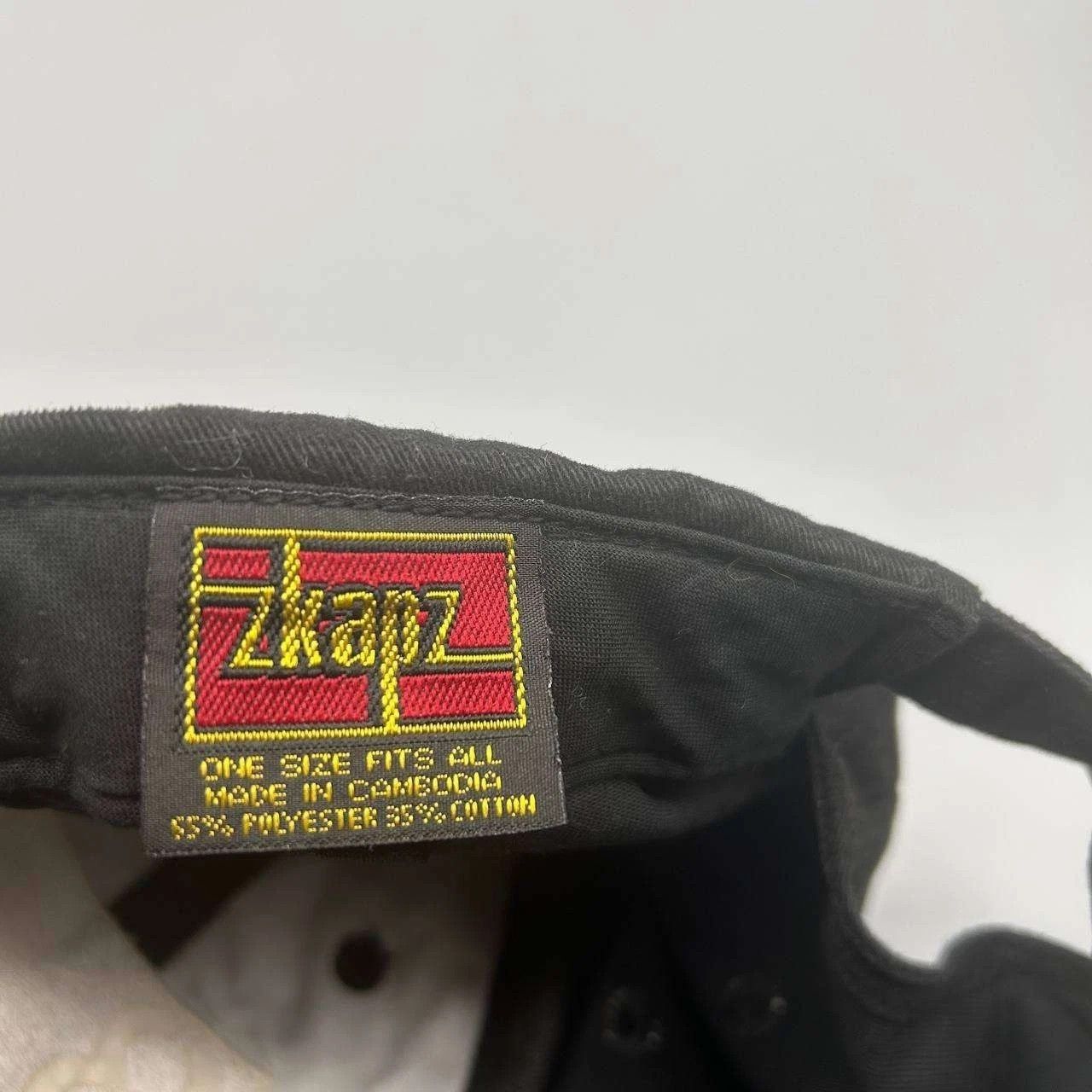 Other Vintage Zkapz Hat Men Black 8 Embroidered Strap Back Cap Size ONE SIZE - 3 Thumbnail
