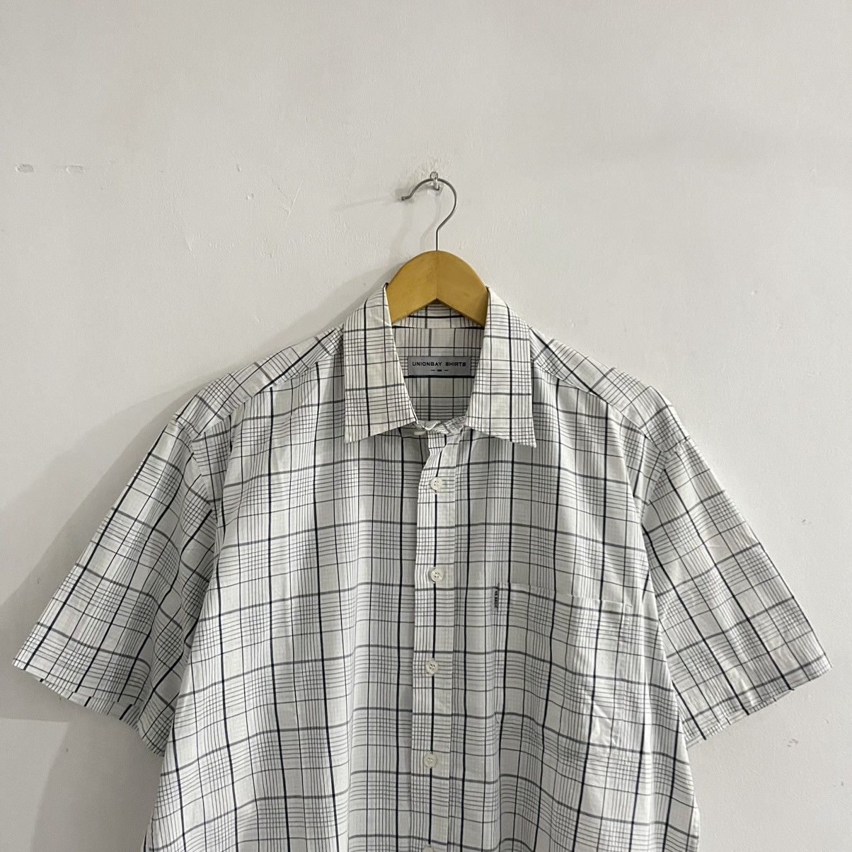Issey Miyake Unionbay - Plaid SS button Up Size US L / EU 52-54 / 3 - 2 Thumbnail