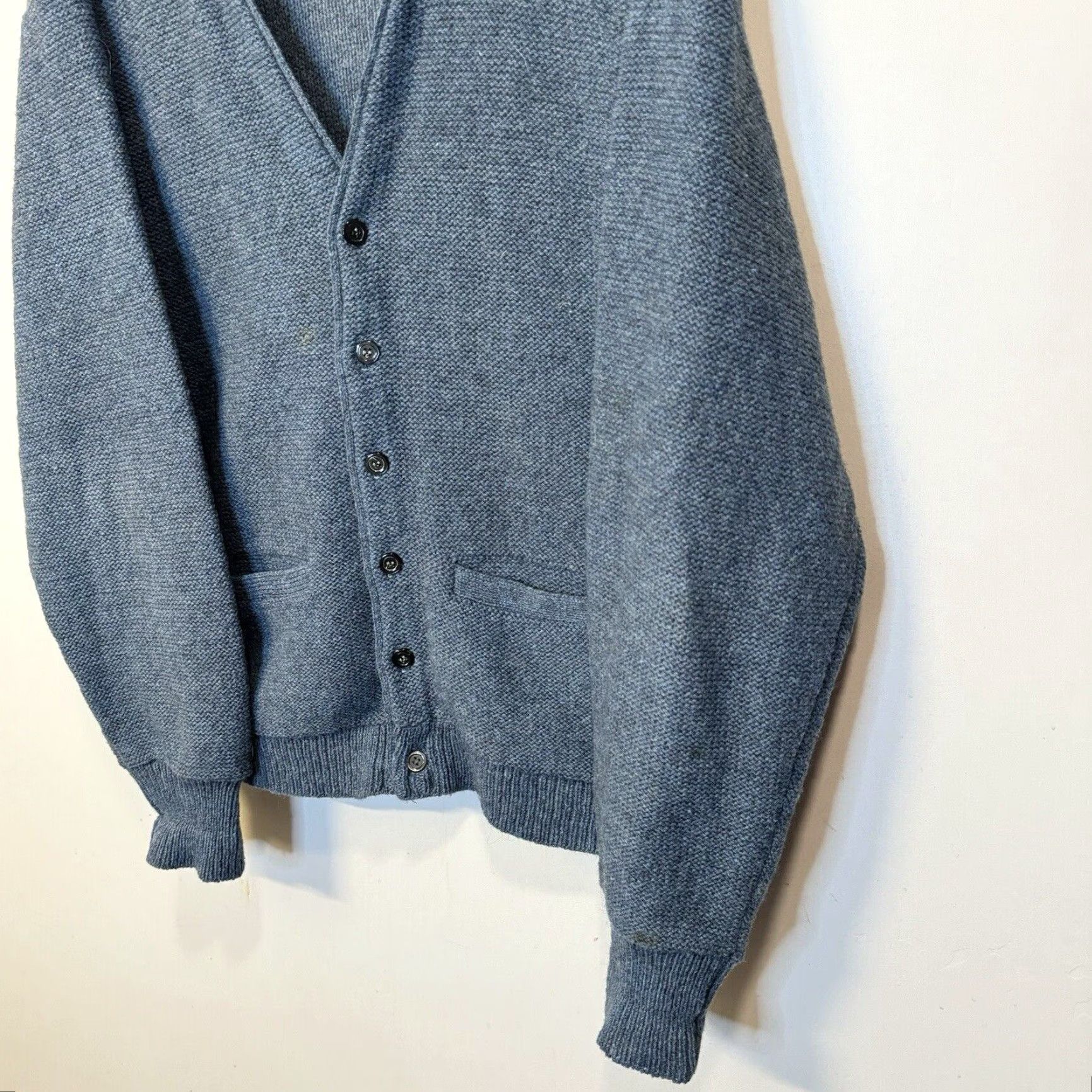 60’s wool alpaca cardigan VTG 60s Saddle Shoulder XLarge Alpaca Wool Green Cardigan
