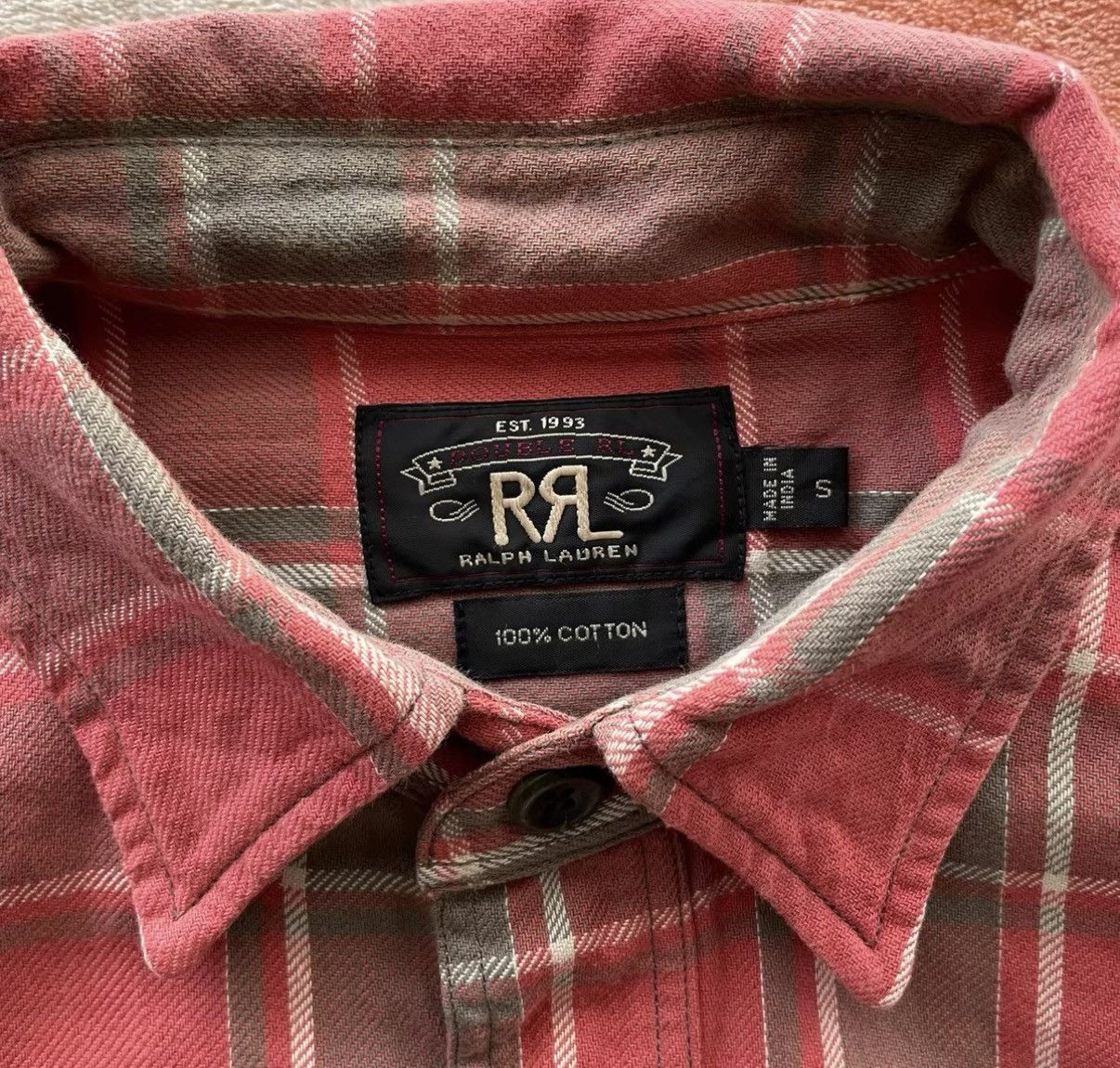 RRL Ralph Lauren RRL Ralph Lauren Double RL Plaid Shirt K22 Size US S / EU 44-46 / 1 - 3 Thumbnail