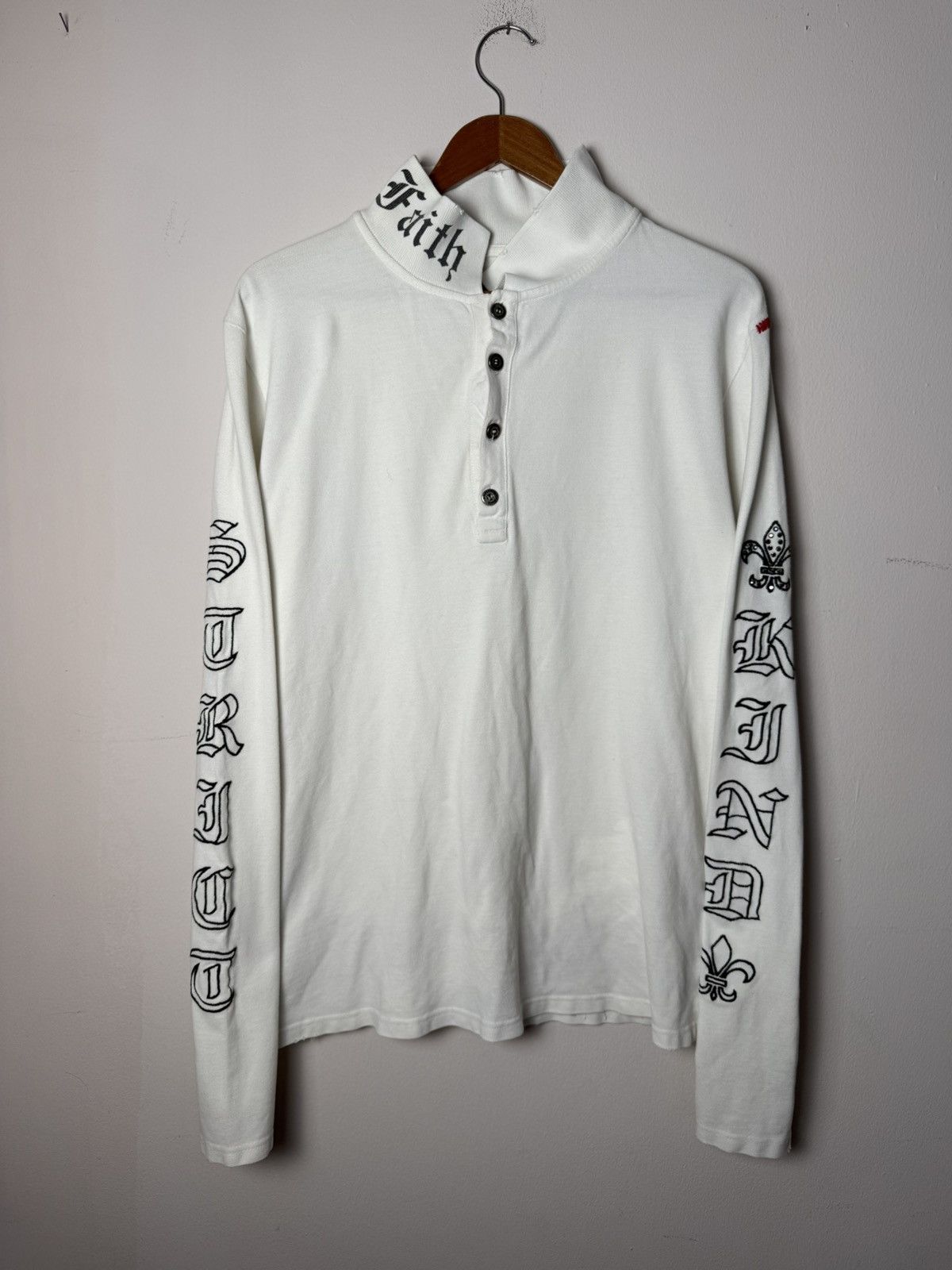 Faith Connexion Y2K Faith Connexion Long Sleeve Polo Size US XL / EU 56 / 4 - 1 Thumbnail