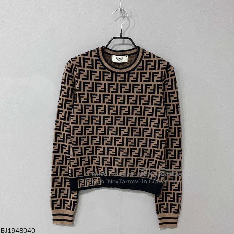 Fendi Fendi Printed knitted sweater Size XS / US 0-2 / IT 36-38 - 1 Thumbnail