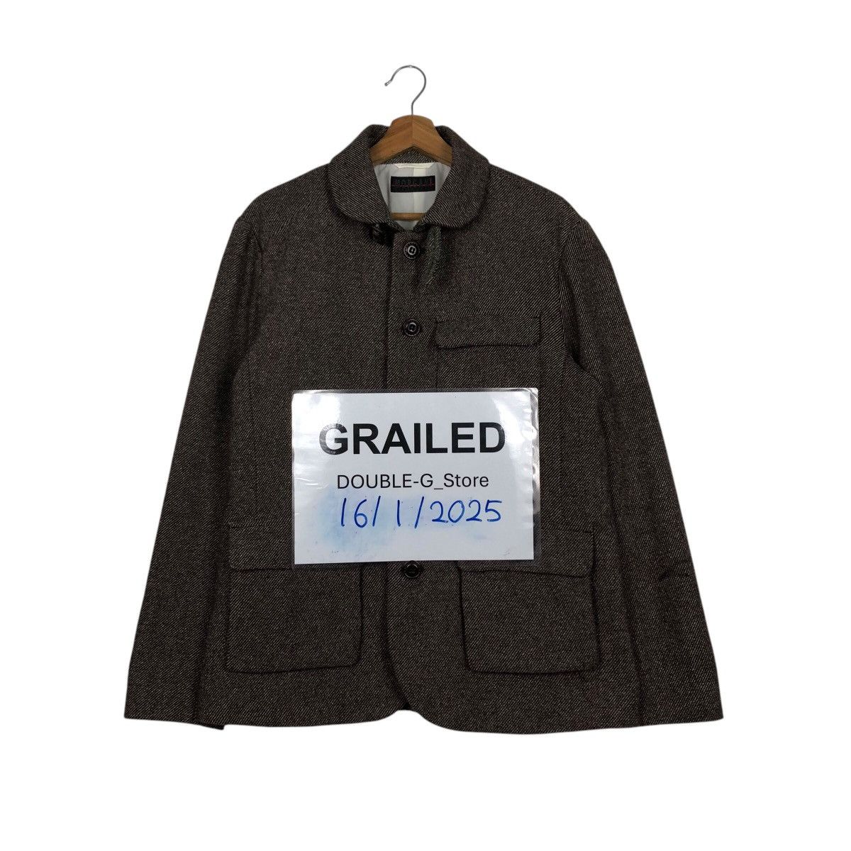 Japanese Brand 📌Vintage Chore Wool Herringbone Jacket Morgan Homme Kapital Size US M / EU 48-50 / 2 - 1 Thumbnail
