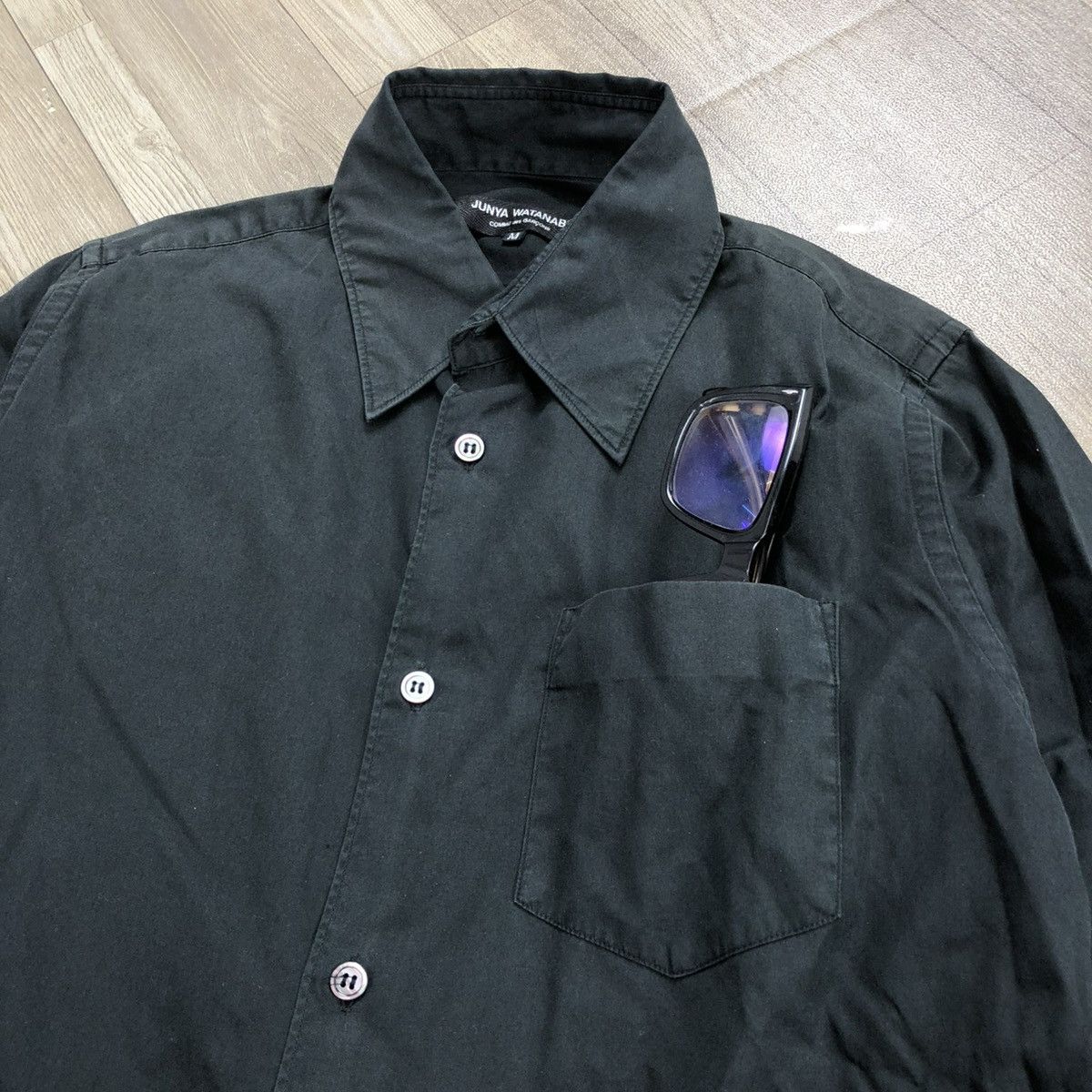 Comme des Garcons × Comme des Garcons Homme × Junya Watanabe AW09 Junya Watanabe Comme des Garcons Man CDG Black Shirt Size US XS / EU 42 / 0 - 4 Thumbnail