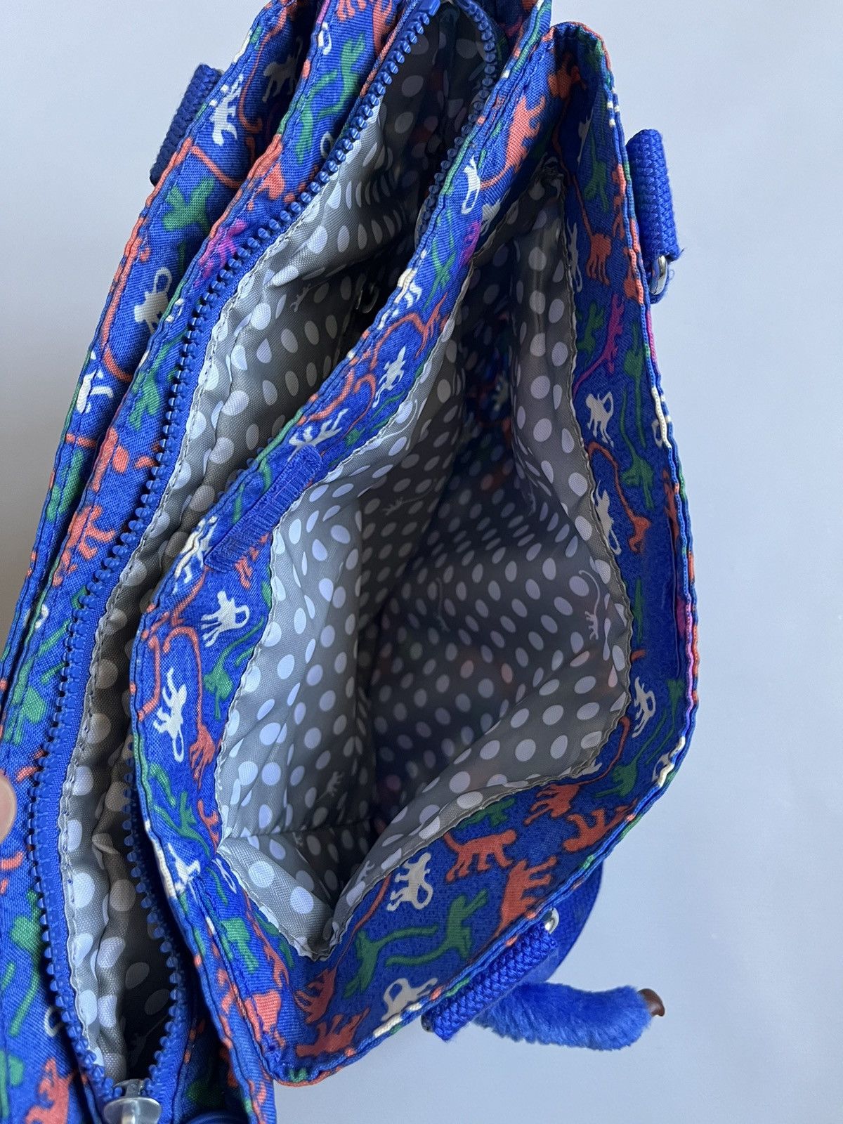 Other Kipling Women Blue Monogram Synthetic Shoulder Bag Size ONE SIZE - 16 Thumbnail