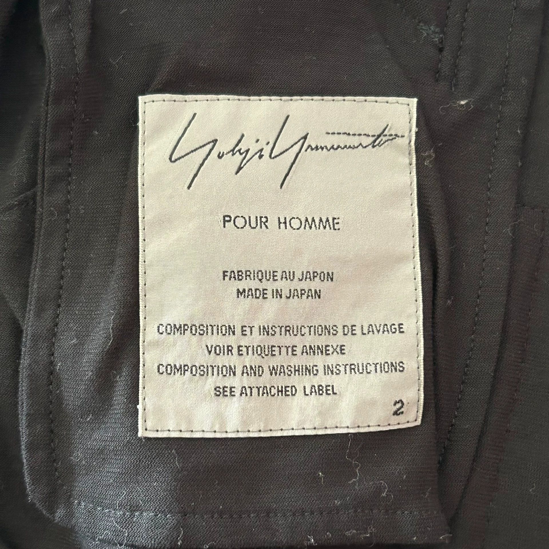 Yohji Yamamoto Yohji Yamamoto 14SS Rain Back-Zip Bias Blazer Sz 2 Size US M / EU 48-50 / 2 - 7 Thumbnail