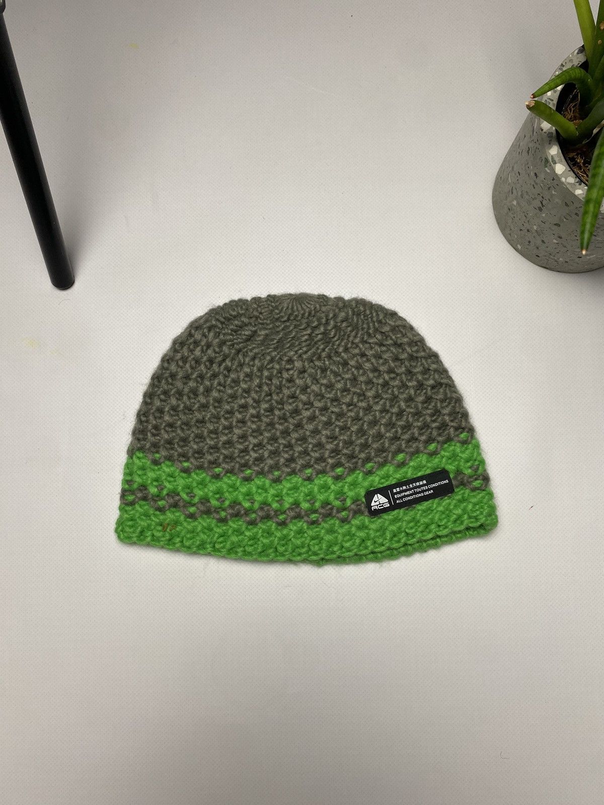 Nike ACG × Vintage Nike ACG Vintage Knitted Beanie Hat y2k Size ONE SIZE - 1 Thumbnail