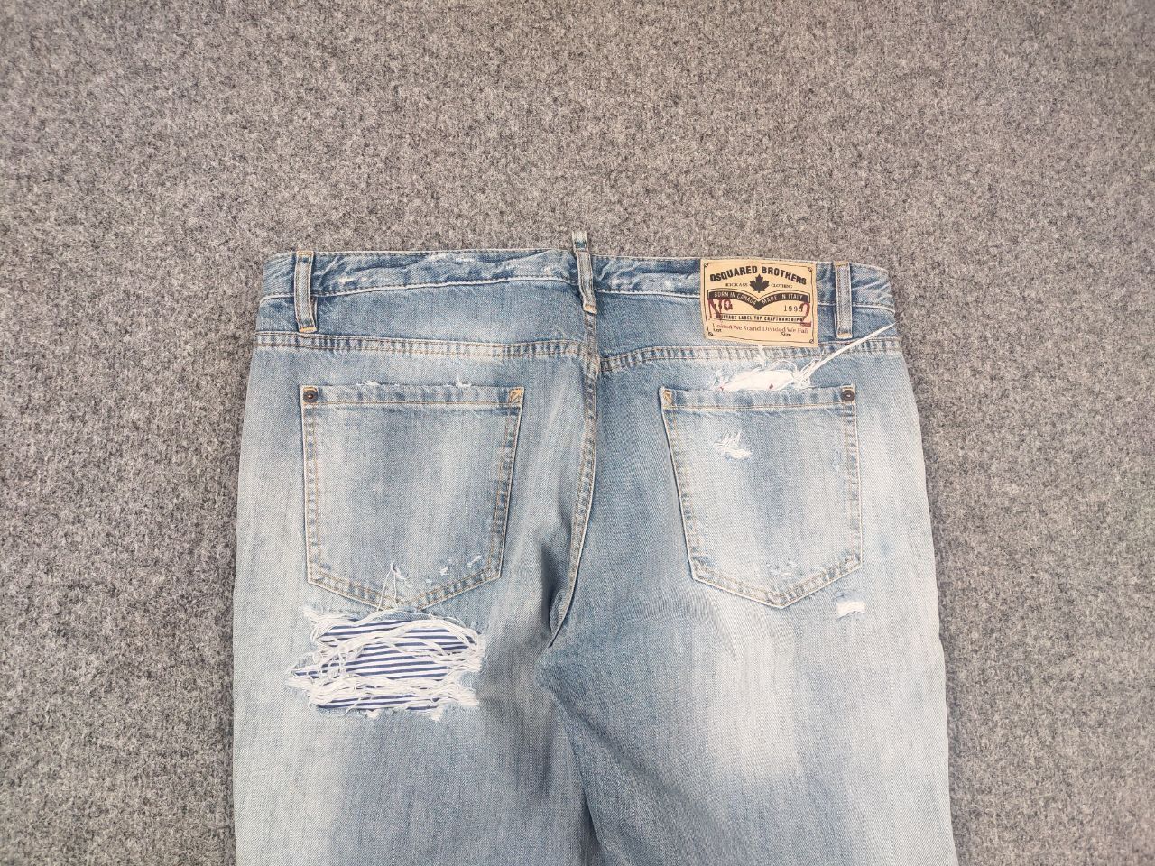 Dsquared2 Dsquared2 Design hockney Denim Blue Patchwork Mom Jeans Size US 34 / EU 50 - 9 Thumbnail