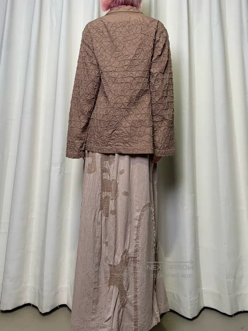 Issey Miyake Issey Miyake Geometric Cut-Out Embroidered Suit Jacket Size L / US 10 / IT 46 - 4 Thumbnail