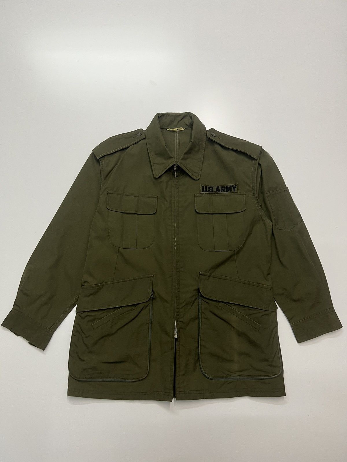 Vintage VINTAGE US ARMY ZIPPER JACKET Size US L / EU 52-54 / 3 - 1 Thumbnail
