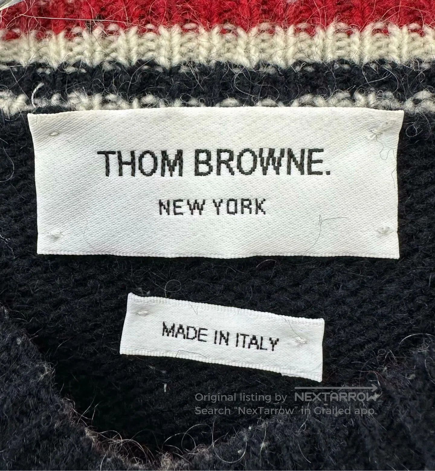 Thom Browne Thom Browne Striped Knit Sweater Size 0. Size US XS / EU 42 / 0 - 3 Thumbnail
