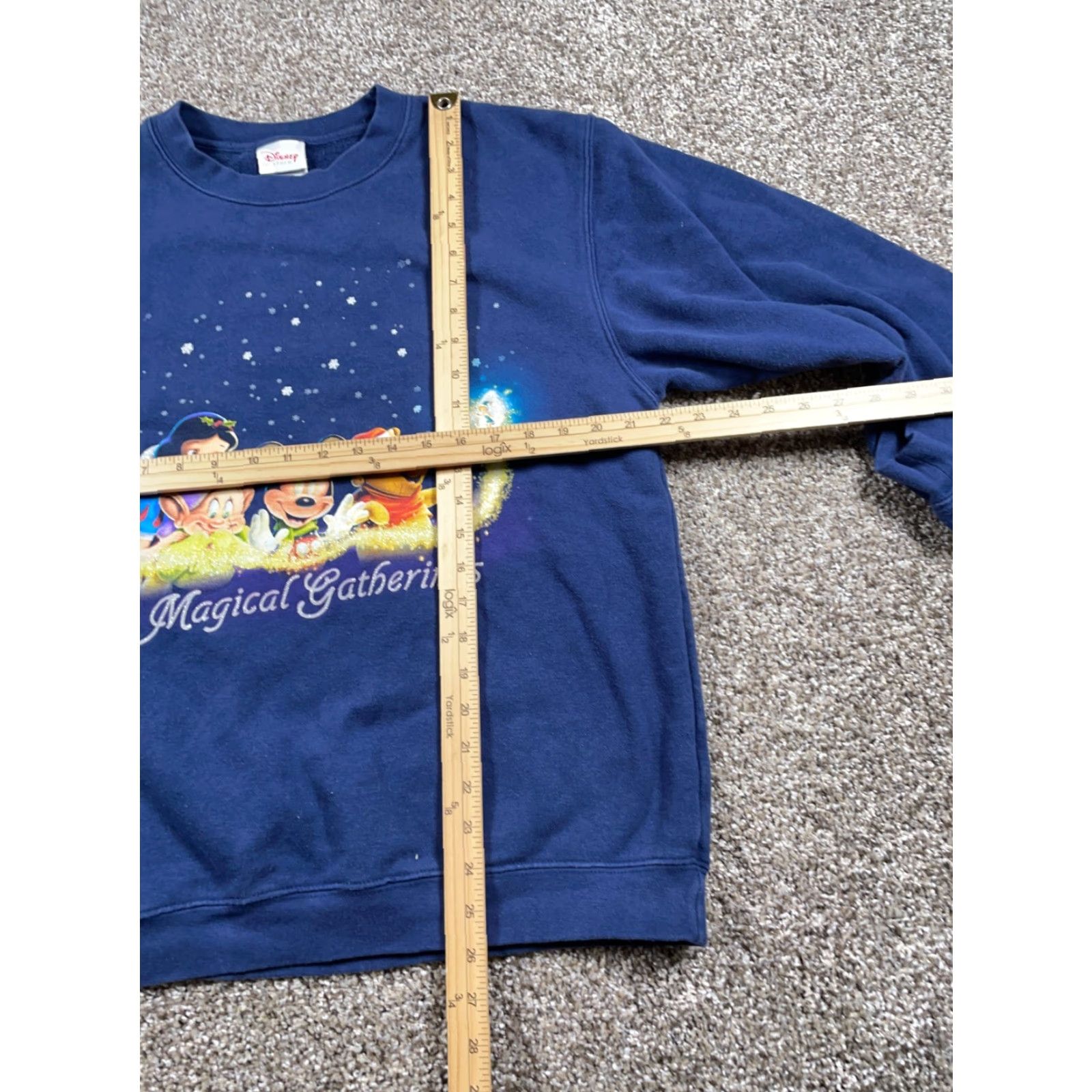 Disney VINTAGE Disney Store Magical Gathering Sweatshirt Adult Medium Blue Snow White Mickey 90s Cartoon Retro Womens Size M / US 6-8 / IT 42-44 - 5 Thumbnail