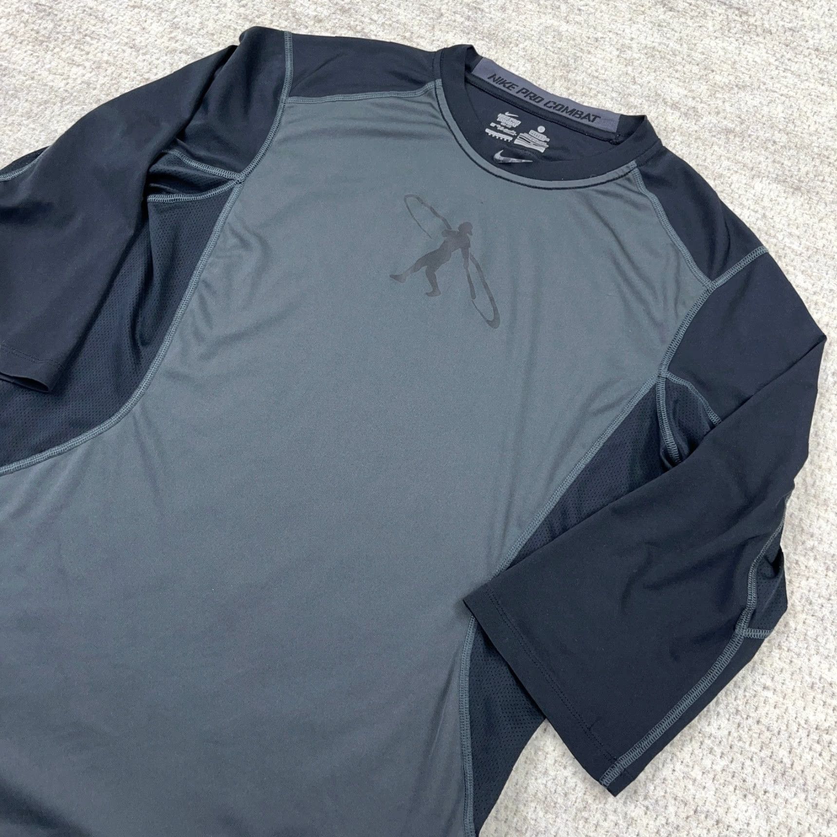 Nike Nike Pro Shirt Men Large Black Fitted Ken Griffey Jr Swing Man Center Swoosh Size US L / EU 52-54 / 3 - 2 Thumbnail
