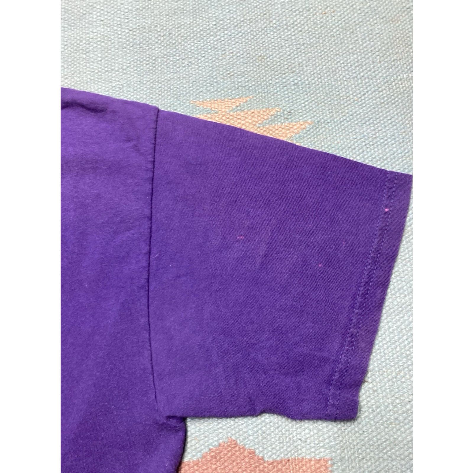 Jerzees VINTAGE Jerzees T-Shirt Walmart we are a team smiley face Warren Michigan Large Purple Men Shirt Mens L Size US L / EU 52-54 / 3 - 3 Thumbnail