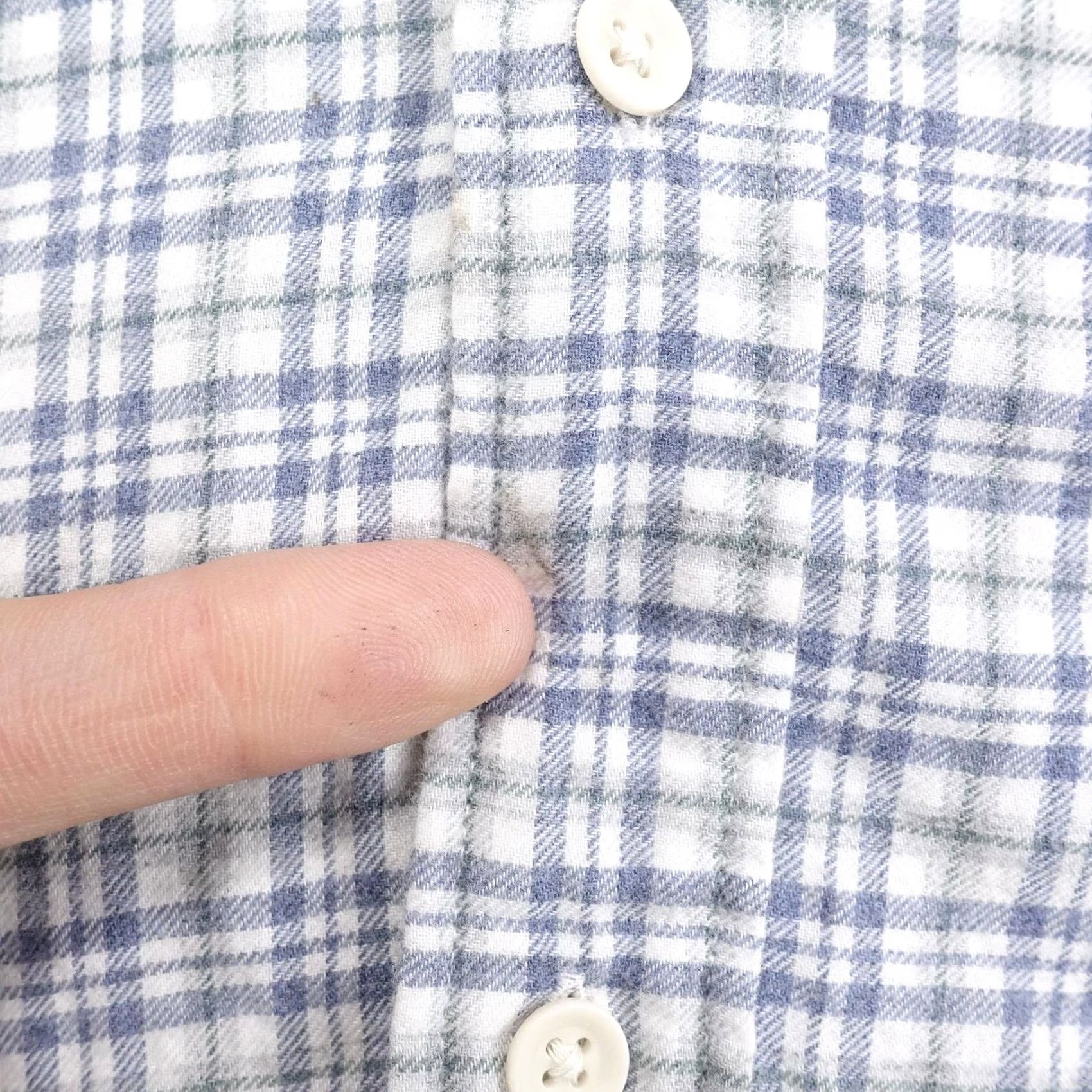 Faherty Faherty Shirt Mens L White Plaid Long Sleeve Button Up Cotton Flannel Casual Size US L / EU 52-54 / 3 - 3 Thumbnail