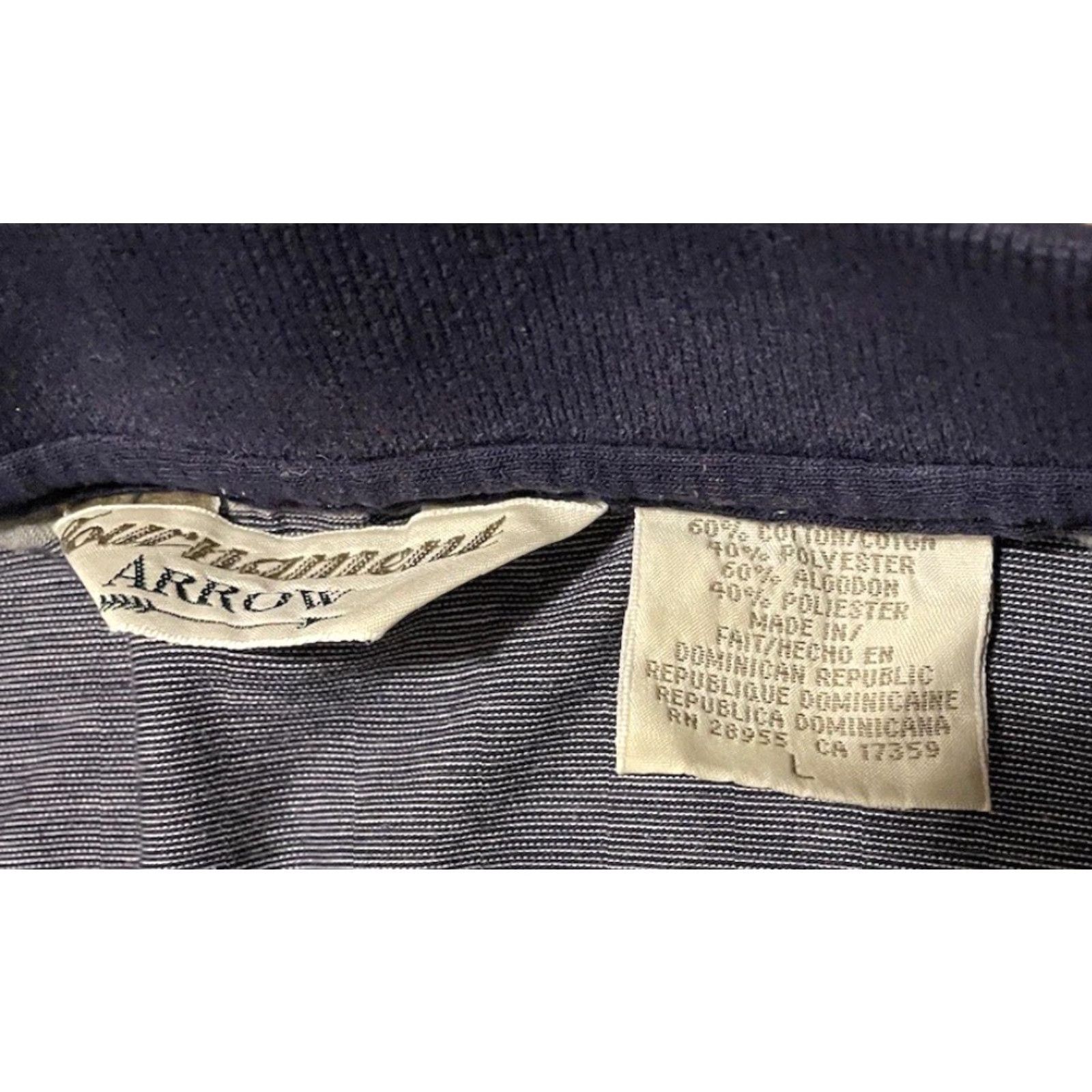Vintage Vtg 80s 90s Faded Striped Polo Shirt L Blue AOP Surf Skate Grunge Vaporwave OP Men Rugby Short Sleeve Vintage Shirt Size US L / EU 52-54 / 3 - 5 Thumbnail