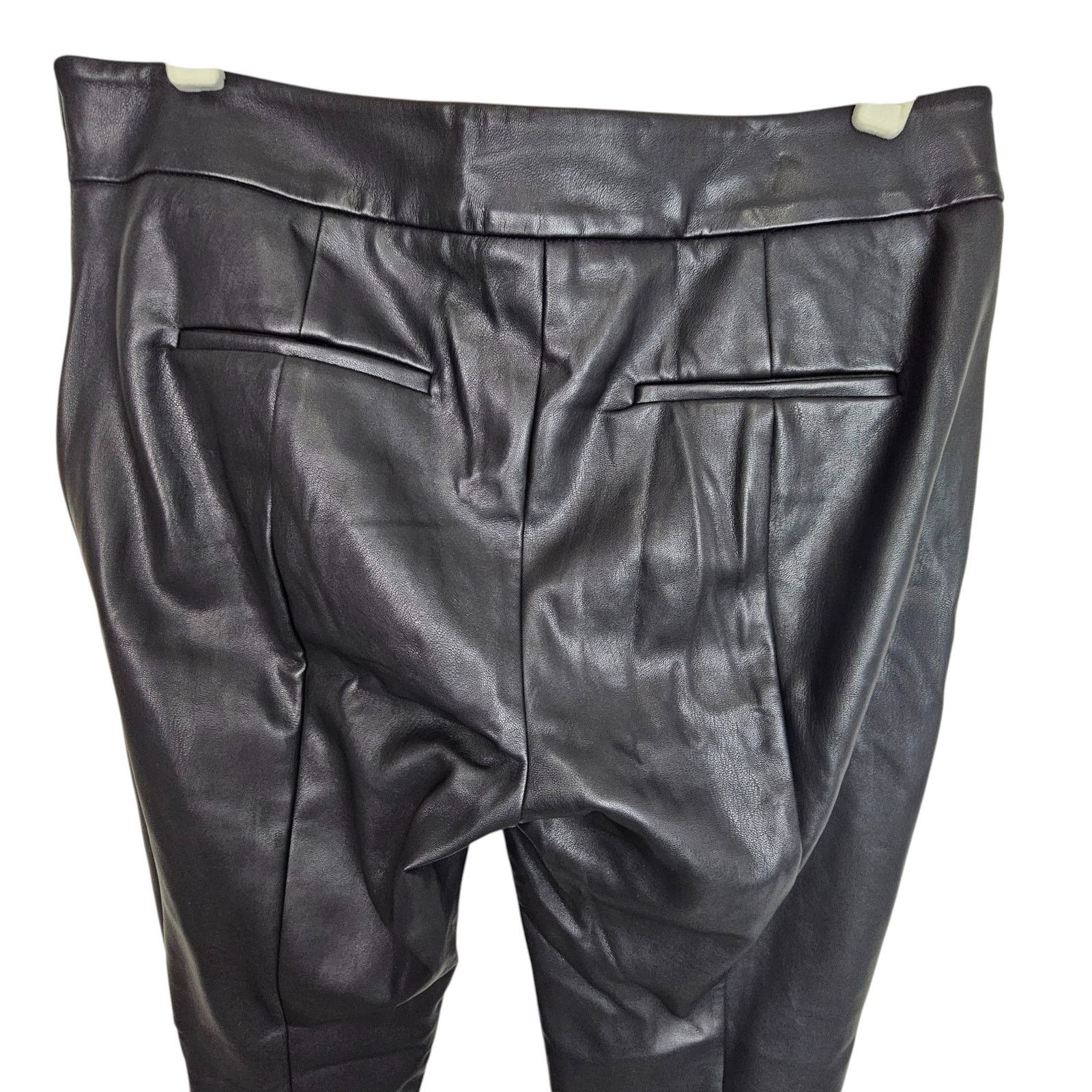 Ann Taylor Ann Taylor Womens Faux Leather Pull On Pants Size 8 Classic Size 30" / US 8 / IT 44 - 8 Thumbnail