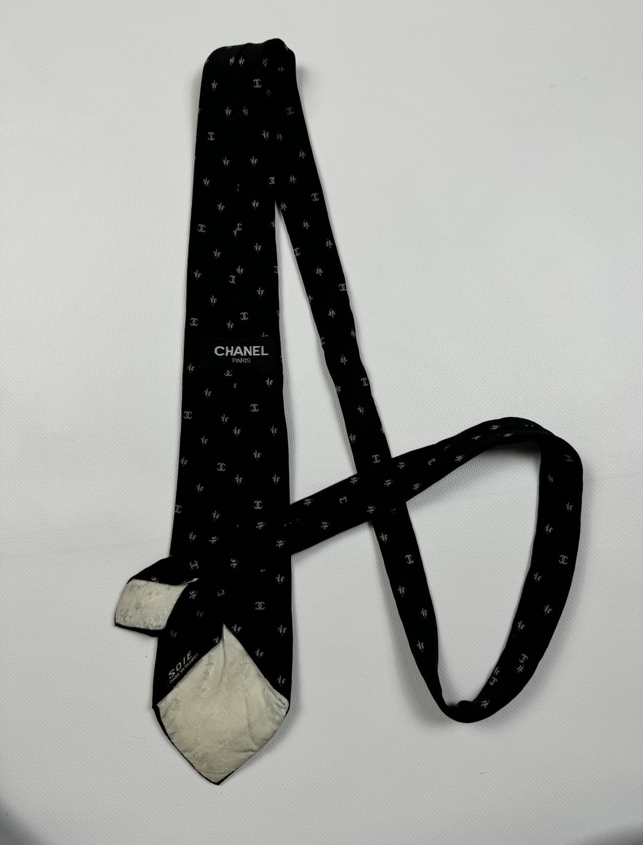 Chanel 90s Chanel Silk Tie Vintage Size ONE SIZE - 6 Thumbnail
