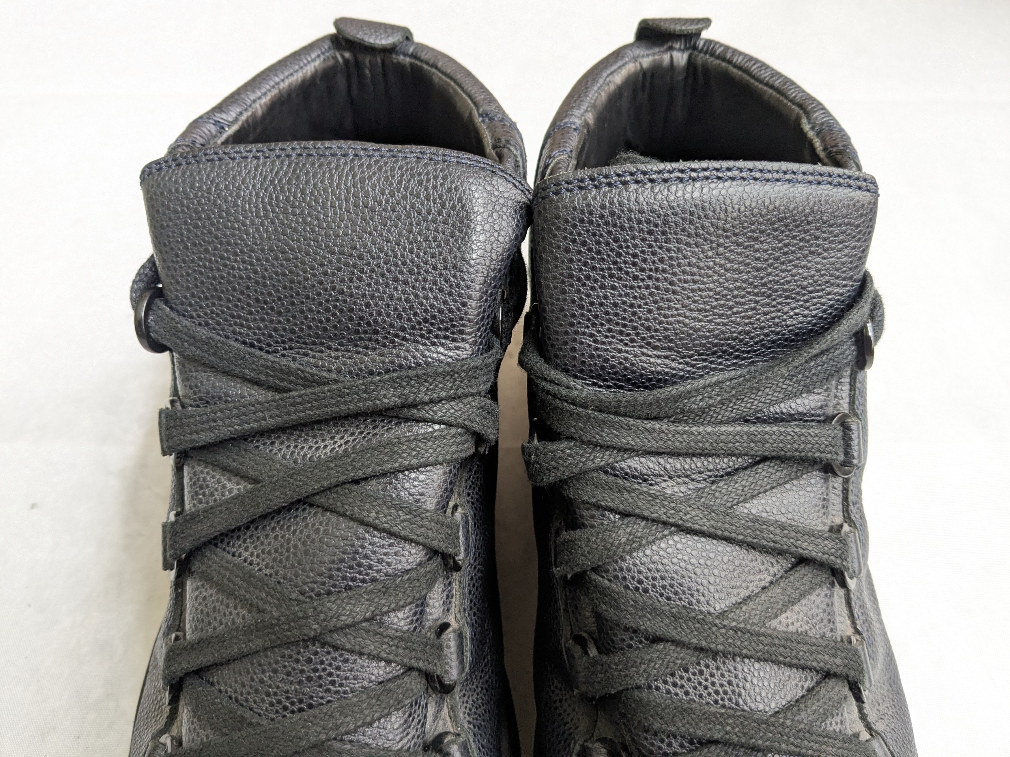 Balenciaga Balenciaga Arena Navy Blue Black 7 40 High Tops Leather Size US 8 / EU 41 - 2 Thumbnail