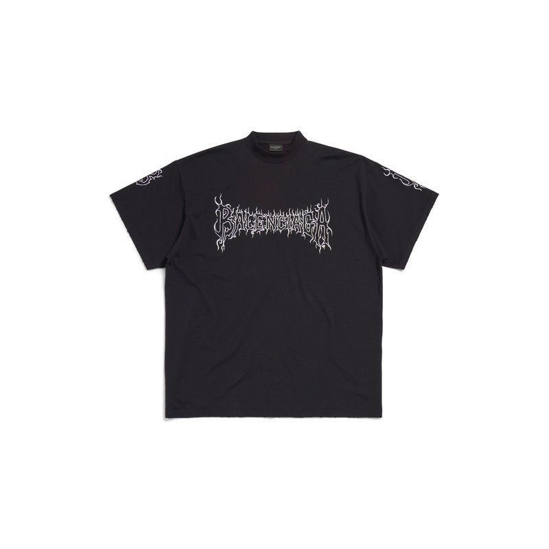 Balenciaga darkwave t-shirt oversized in black Size US M / EU 48-50 / 2 - 1 Thumbnail