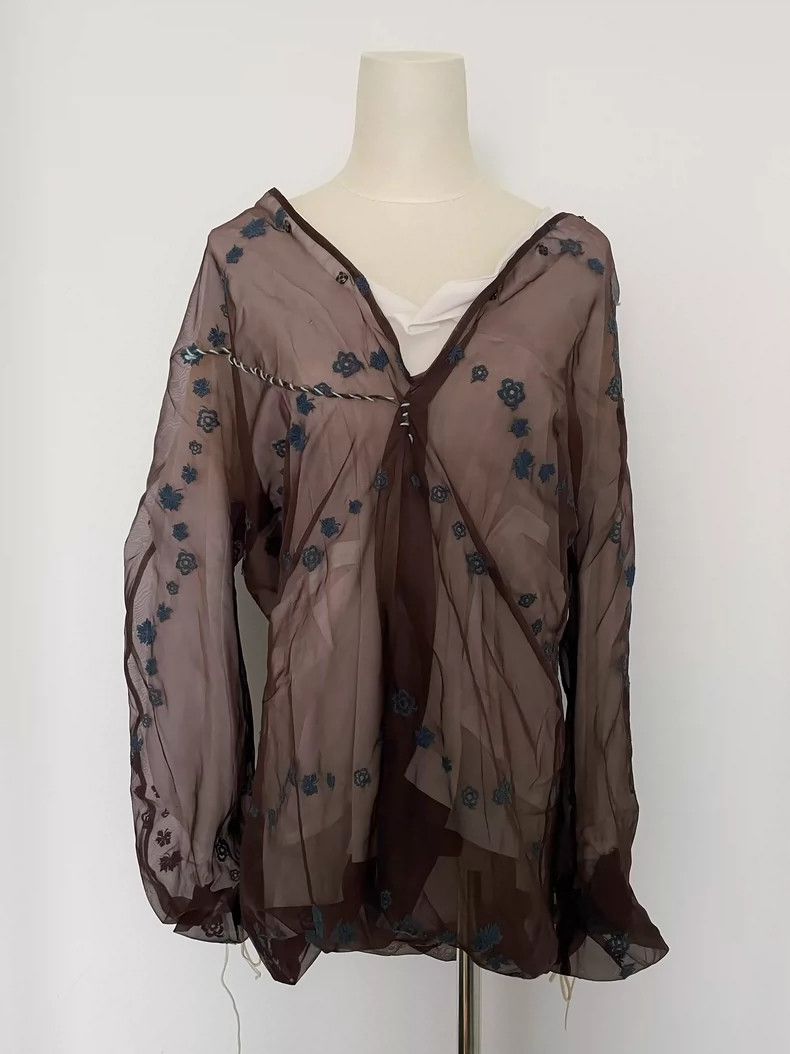 Undercover Undercover 02 SS Tulle Embroidered Dress 2504-Nextarrow Size S / US 4 / IT 40 - 1 Thumbnail