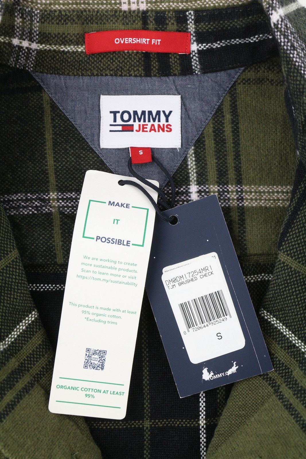 Tommy Hilfiger BRUSHED CHECK S Overshirt Flannel Thick Button Shirt 85203 Size US S / EU 44-46 / 1 - 10 Thumbnail