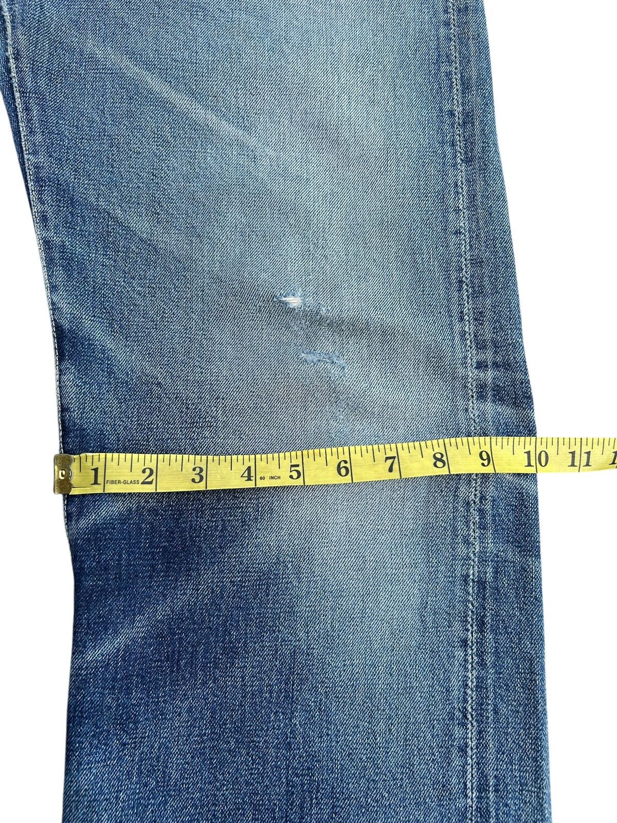 Kapital Vintage Skull Fab Four Alchemist Selvedge Repair Denim jeans Size US 33 - 23 Thumbnail