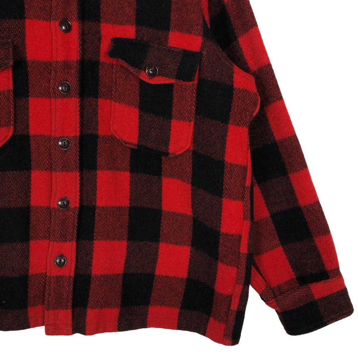 Vintage 🔥70’s Vintage Woolrich Wool Jacket Work Tartan Design Size US M / EU 48-50 / 2 - 5 Thumbnail