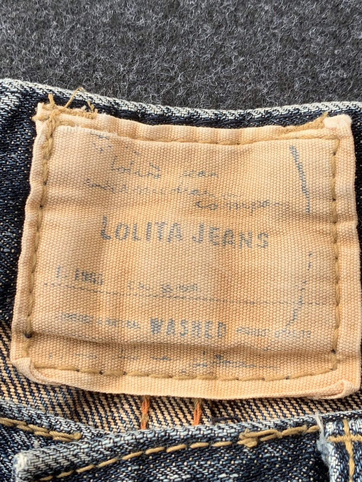 14th Addiction Vintage Lolita Jeans Crazy faded & distressed. Size US 31 - 8 Thumbnail