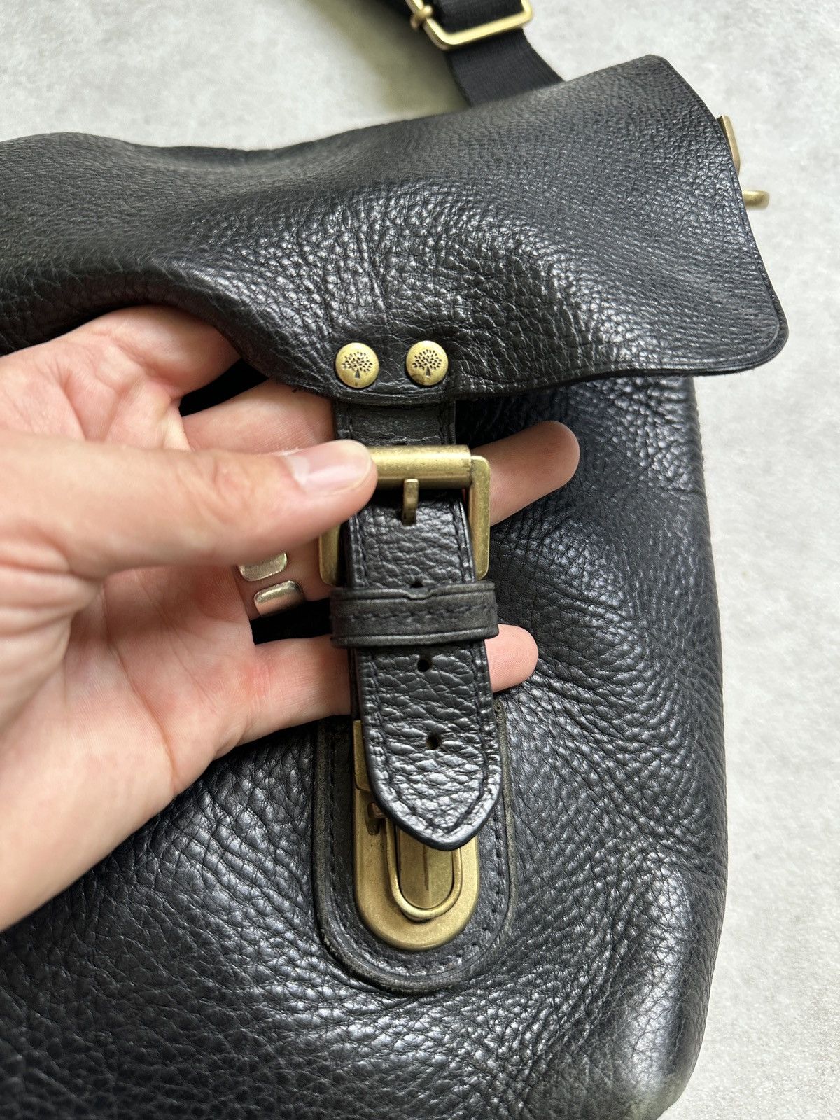 Mulberry Mulberry black leather crossbody bag with gold hardware Size ONE SIZE - 5 Thumbnail
