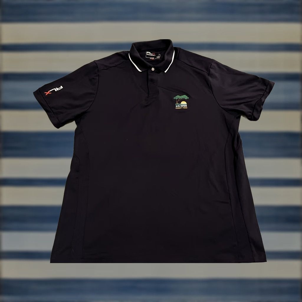 RLX Ralph Lauren RLX Ralph Lauren Blue Golf Polo Shirt 2008 US Open Torrey Pines Large Size US L / EU 52-54 / 3 - 1 Thumbnail