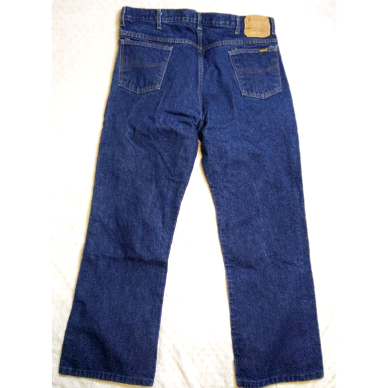 Sears VINTAGE Roebuck & Co. Jeans Mens 40x30 Blue 5-Pocket Denim Bootcut High Rise 70s 80s USA Western Workwear Heritage Military? Size US 40 / EU 56 - 5 Thumbnail