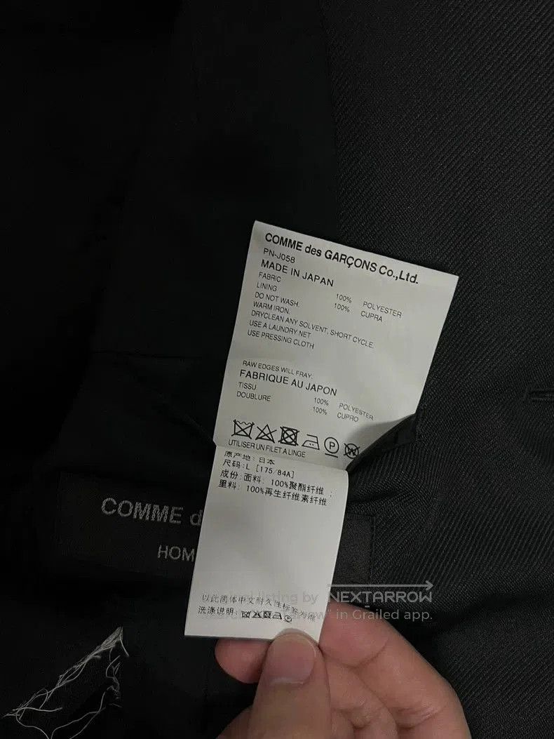Comme des Garcons CdG HOMME PLUS Distressed Blazer Coat. Size US L / EU 52-54 / 3 - 7 Thumbnail
