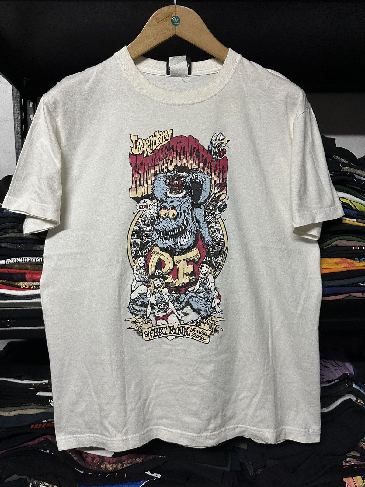 Vintage Vintage Rat Fink X Rockin Jelly Bean Nekad Girl Tee | Grailed