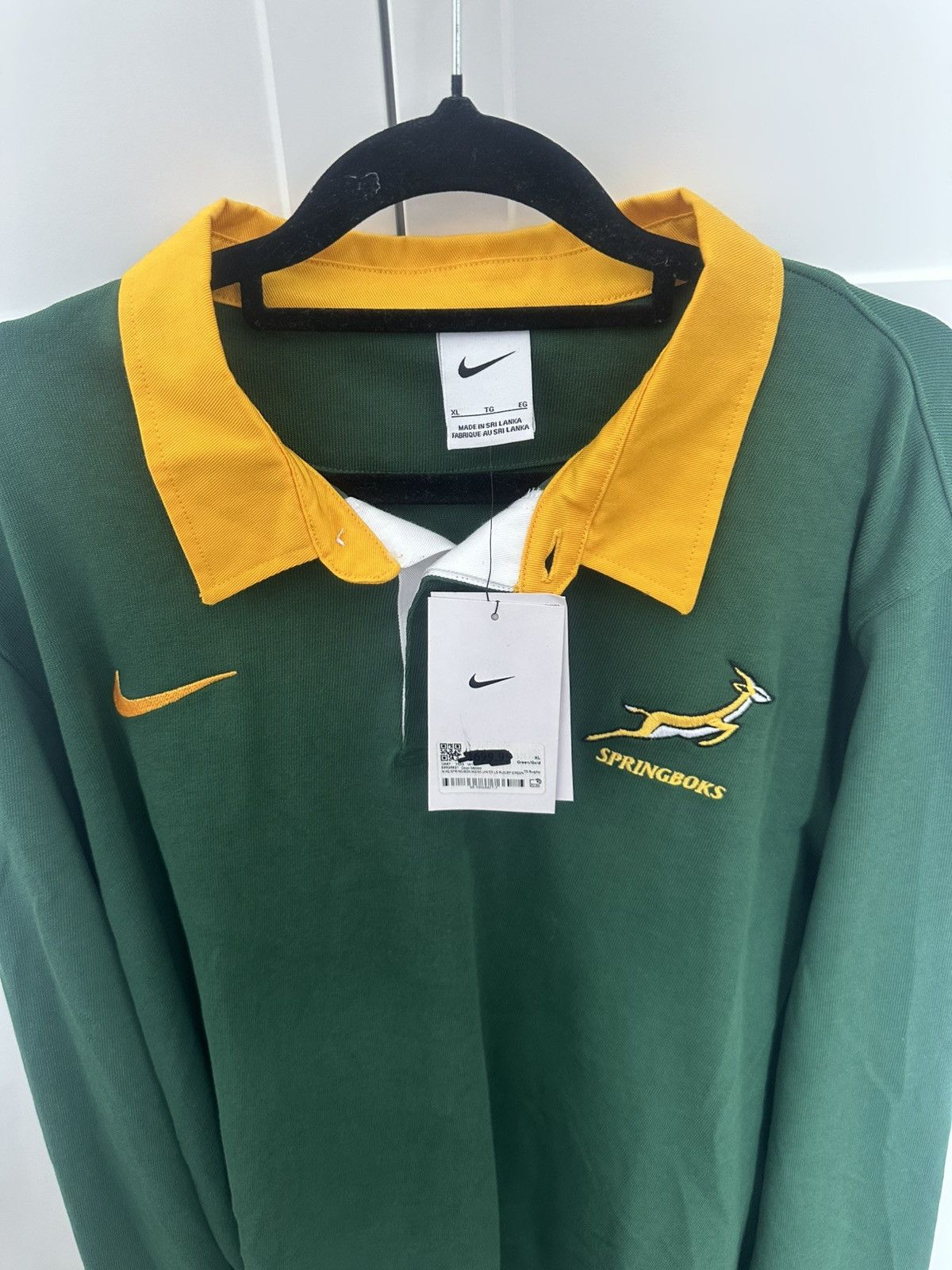 Nike Nike Springboks Mens Unity LS Rugby Green NEW w/ TAGS Size US XL / EU 56 / 4 - 4 Thumbnail