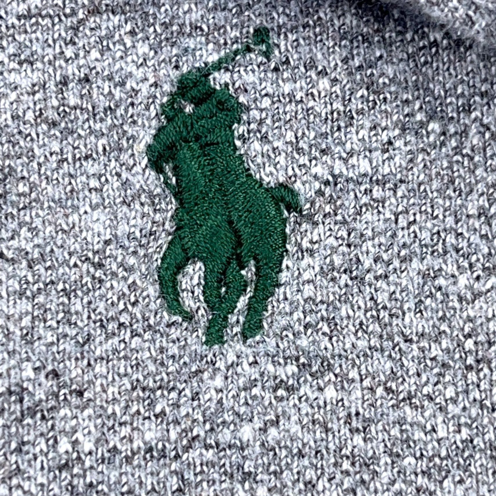Polo Ralph Lauren VINTAGE Ralph Lauren Polo Shirt Men XL Long Sleeve Rugby Gray Green 2000s Classic Preppy Size US XL / EU 56 / 4 - 4 Thumbnail