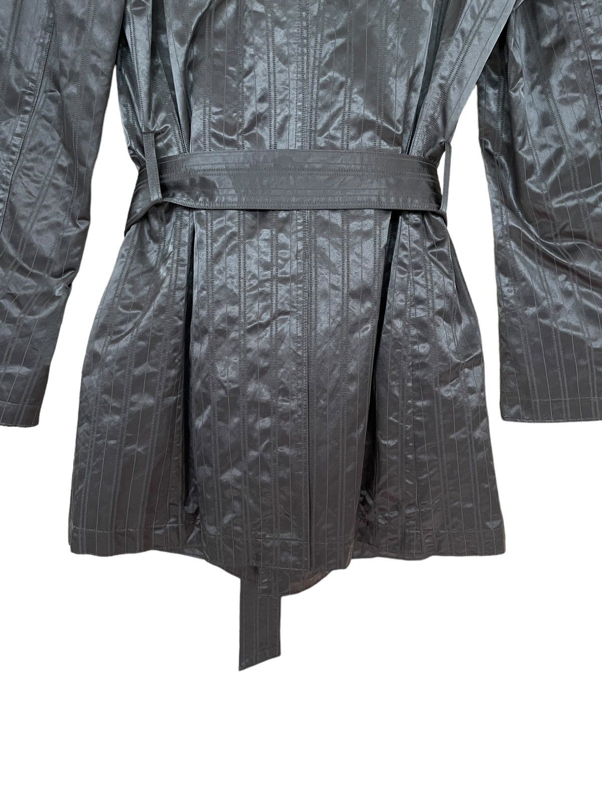 Tornado Mart Vintage Brand Tornado Mart Metallic Trench Coat 2000s Size US L / EU 52-54 / 3 - 5 Thumbnail