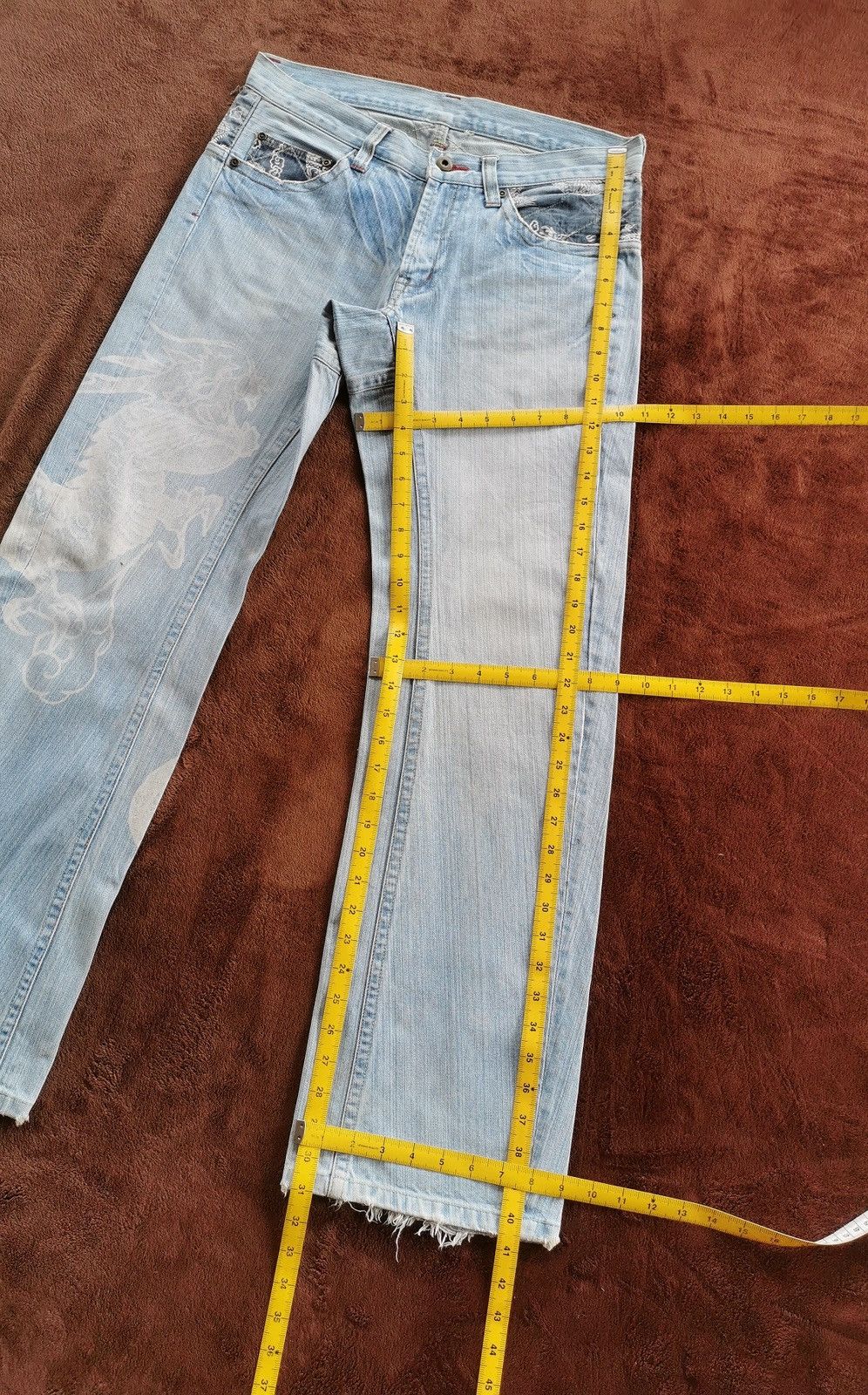 Karakuri Tamashii Dragon Graphic Denim Jeans Karakuri Tamashi Inspire Size US 32 / EU 48 - 10 Thumbnail