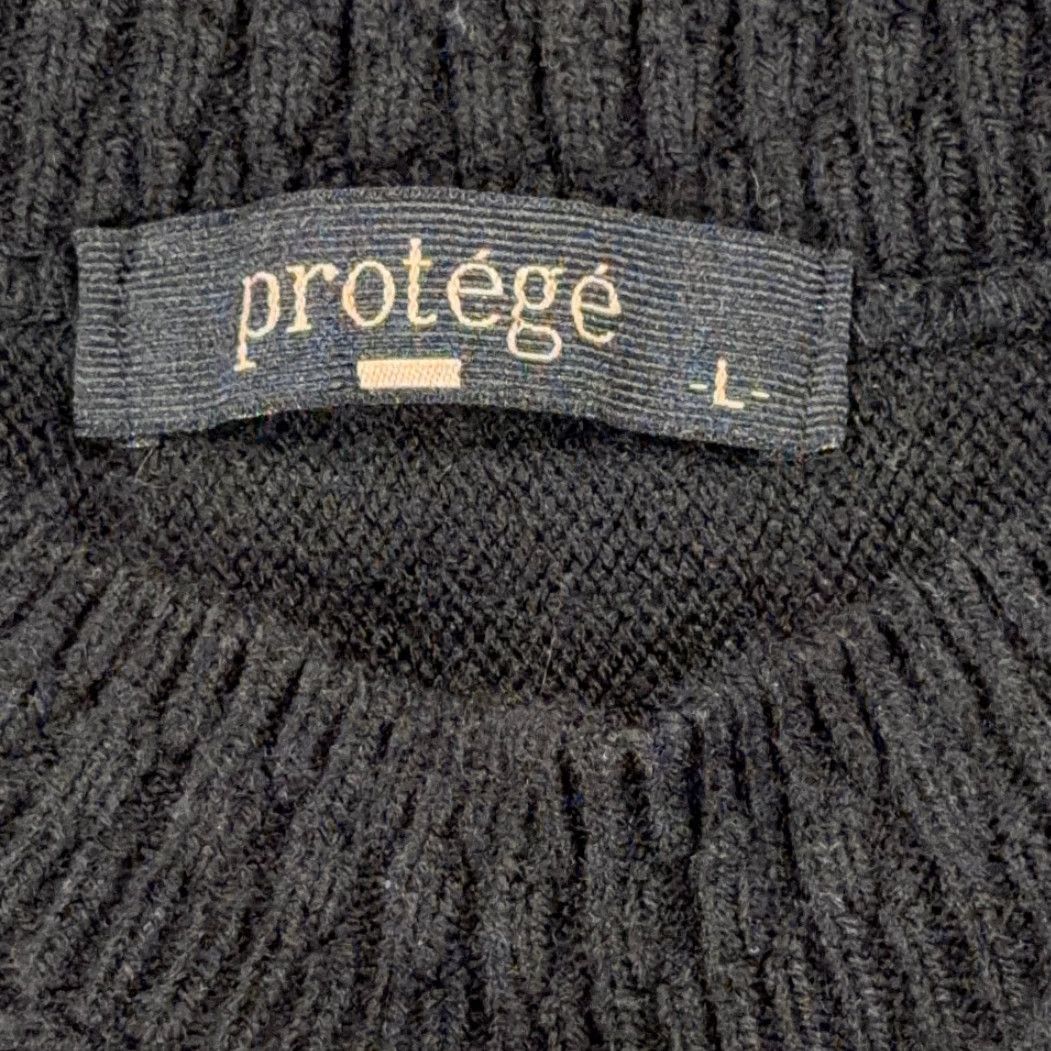 Vintage VINTAGE Protege Sweater Mens Adult LARGE Black 3D Knit Textured Striped 90s Pullover Knit Biggie Size US L / EU 52-54 / 3 - 5 Thumbnail