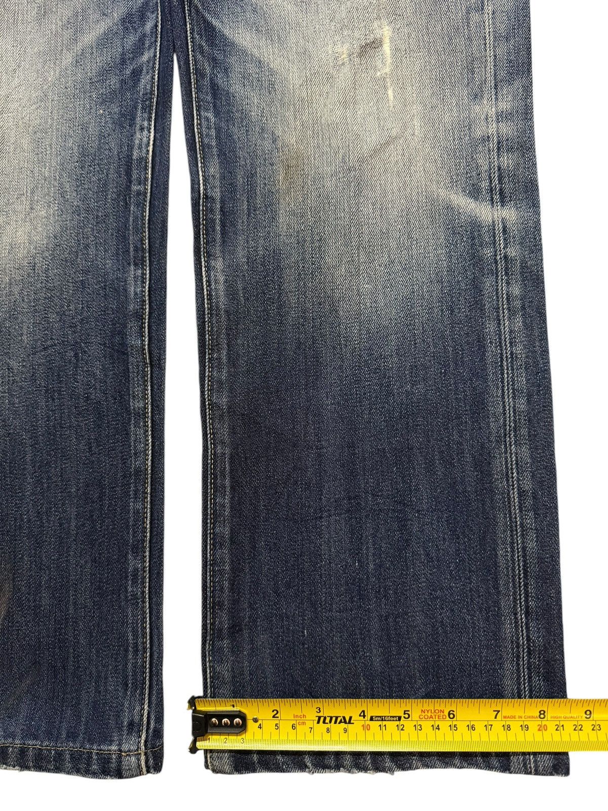Uniqlo Vintage Y2K Japanese Uniqlo Blue Faded Wash Straight Leg Size US 34 / EU 50 - 14 Thumbnail