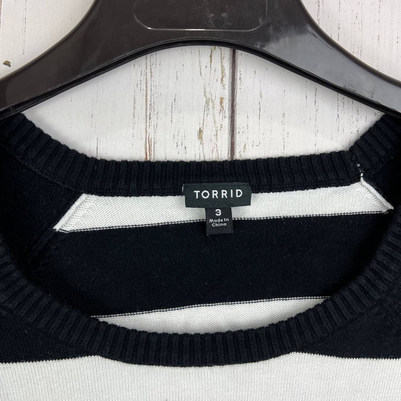 Torrid Skull Logo Striped 3 Torrid Long Sleeve Sweatshirt Women Size ONE SIZE - 5 Thumbnail